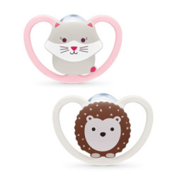 Chupete Silicona Nuk Space 0 - 6 Meses 2 Uds.